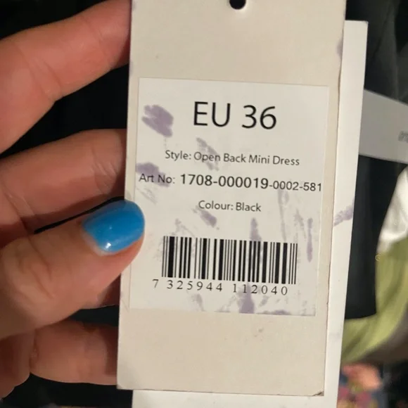 Josefine naked fashion open back mini dress - Picture 3 of 3